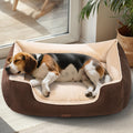MellowMates Extra Thick Orthopedic Dog Bed for Large Sized Dogs, 36", Brown