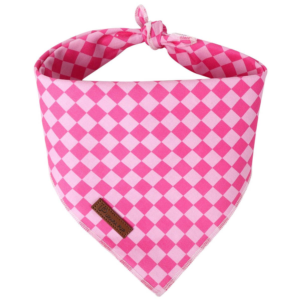 UP URARA PUP Valentine Dog Bandana - Pink Heart Triangle Bib Scarf for Small Medium Pets, Cotton Kerchief for Girl Boy Dogs or Cats, Red Puppy Bandana