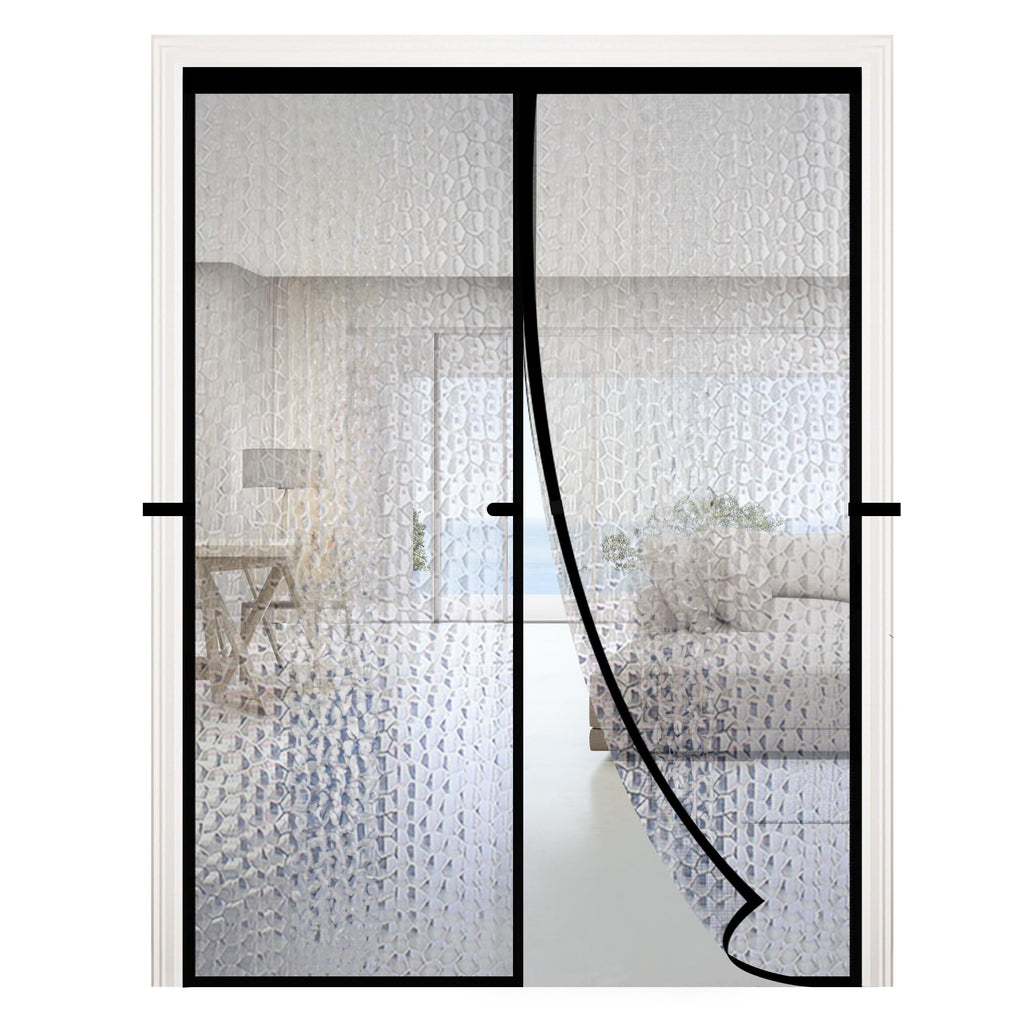 RELIANCER Magnetic Thermal Insulated Door Curtain,Waterproof EVA Door Cover,Fit Doors Size Up to 48"x80",Temperature Protection Insulated Doorway Curtain Partition,Patio Self-Closing Doors Net Screen