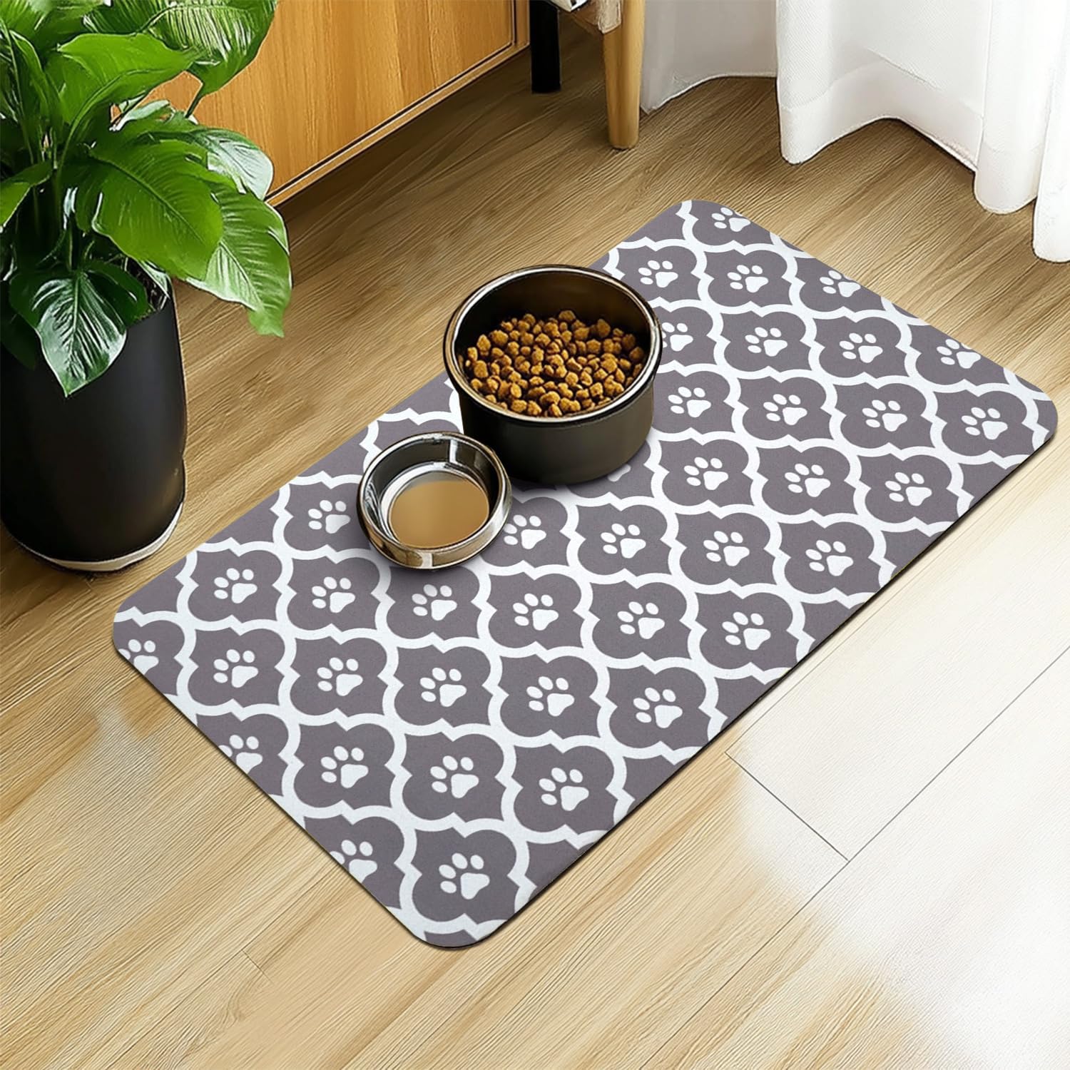 Xspatroias Dog Food Mat 17X30 Inch