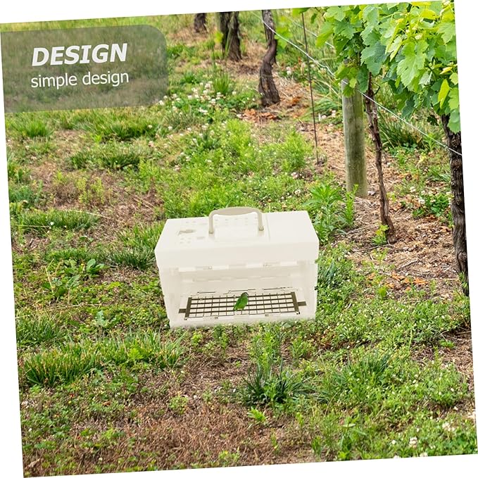 HANABASS Bird Carrier Travel Cage with Handle Portable Parrot Cage for Outdoor Trips Lightweight Bird Transportation Ventilated Small Pet Carrier 11.41 X 7.48 X 5.51 in