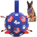 QDAN Dog Balls with Straps, Large Herding Balls for >90lbs Dogs, Soccer Toy