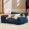Bedsure ComfyFleece™ Shown on TV Fluffy Cat Couch for Pets,24in Night Blue