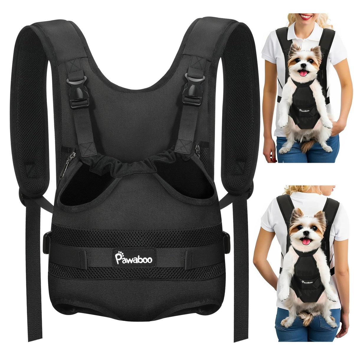 Pawaboo Pet Front Carrier Backpack for Small Medium Dogs