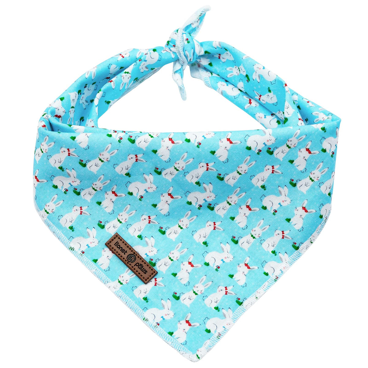 Lionet Paws Christmas Dog Bandana Washable Cotton Handkerchief Scarf Triangle Christmas Red Plaid Dog Bandanas for Medium Large Dogs Girl Boy