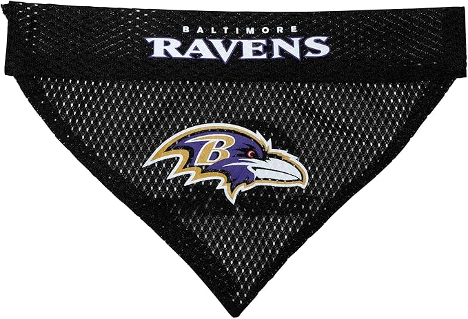 NFL DOG BANDANA - HOUSTON TEXANS REVERSIBLE PET BANDANA. 2 Sided Sports Bandana with a PREMIUM Embroidery TEAM LOGO, Large/X-Large. - 2 Sizes & 32 NFL Teams available