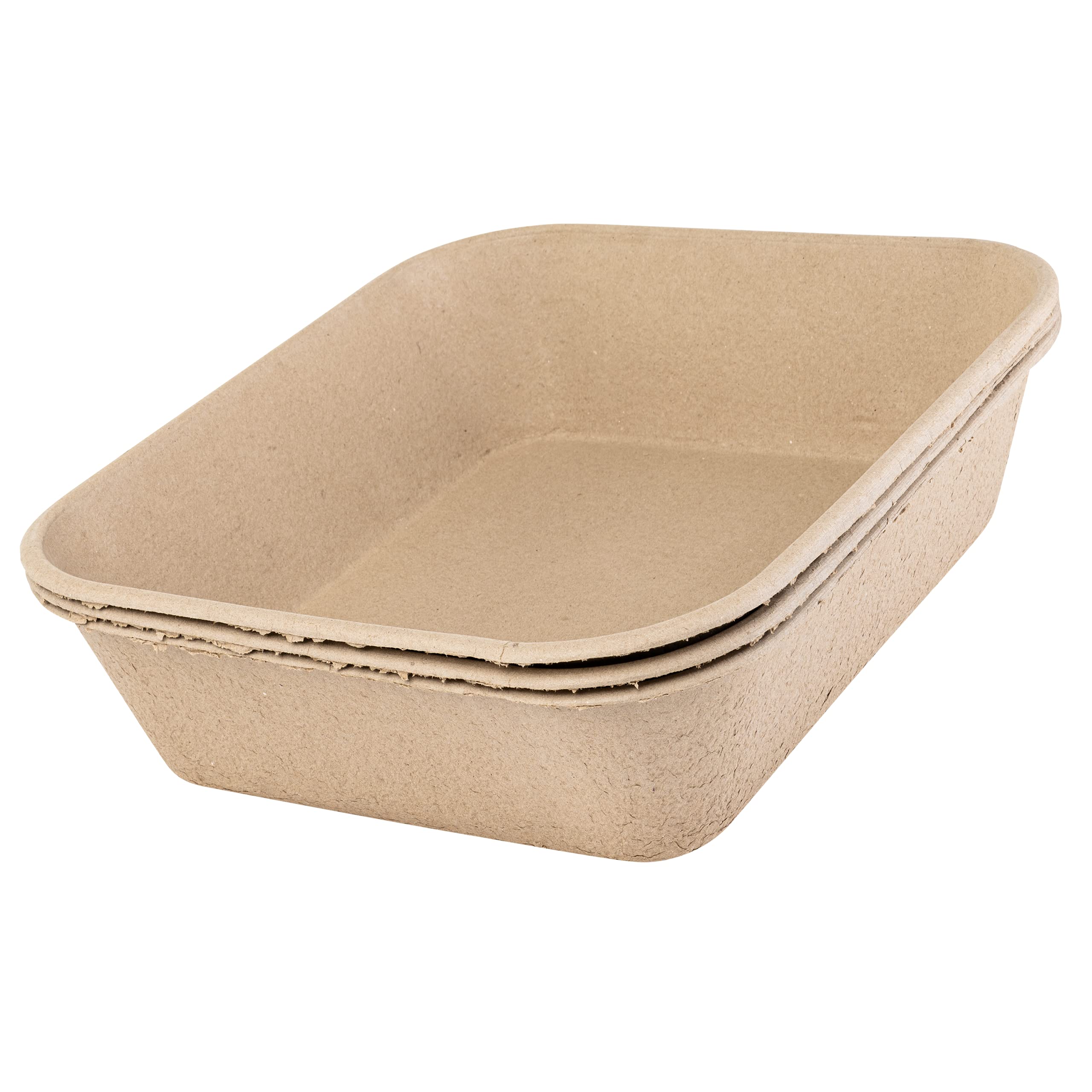 Kitty Sift Disposable Cat Litter Box Jumbo, 6 Count, Durable and Portable for Travel and Home, Eco-Friendly Disposable Litter Box Controls Odor