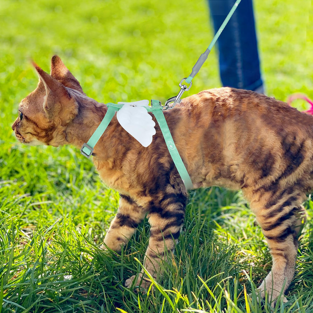 TIESOME Cat Harness and Leash Set, Adjustable Gradient Kitten Harness