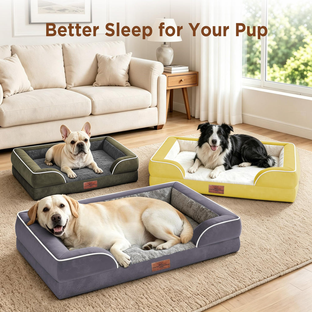 Comfort Expression Waterproof Orthopedic Dog Beds for Extra Large Dog