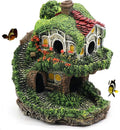 relaqcc Aquarium Decor Hideaway Cave, Betta Fish Tank House Accessories for Amphibians, Goldfish, Shrimp, Conch
