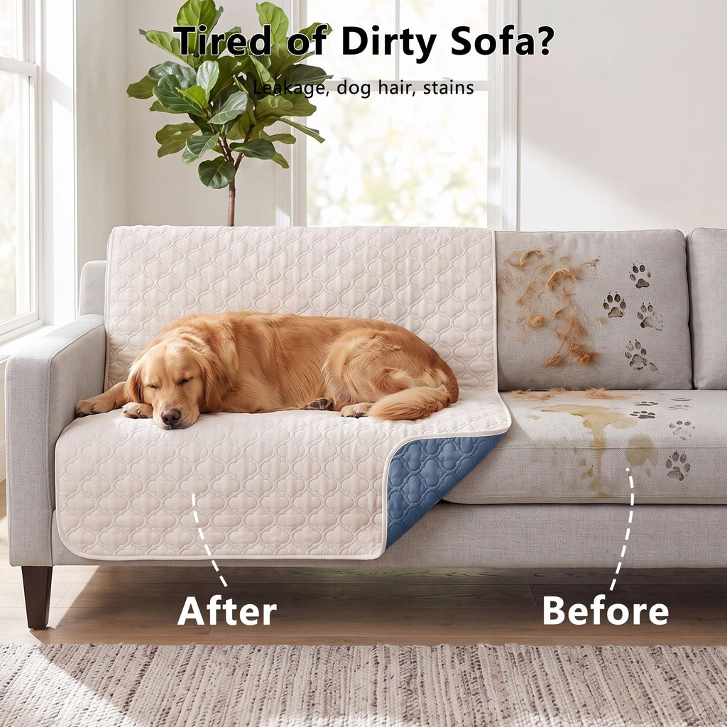Bigbeer Waterproof Couch Cover - Washable Dog & Pet Furniture Protector