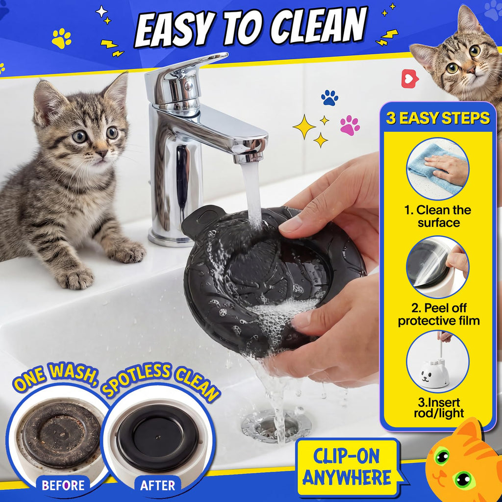 CATPICK Automatic Interactive Cat Toy, Flying Bird Wand for Indoor Cats