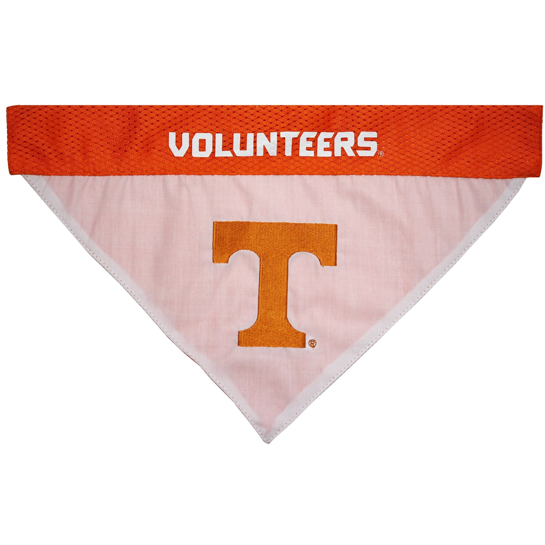 Pets First Collegiate Pet Accessories, Reversible Bandana, Tennessee Volunteers, Large/X-Large