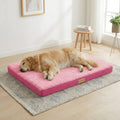 Patas Lague Orthopedic Large Dog Bed Washable Pet Sofa Mat 42''X28'' Pink