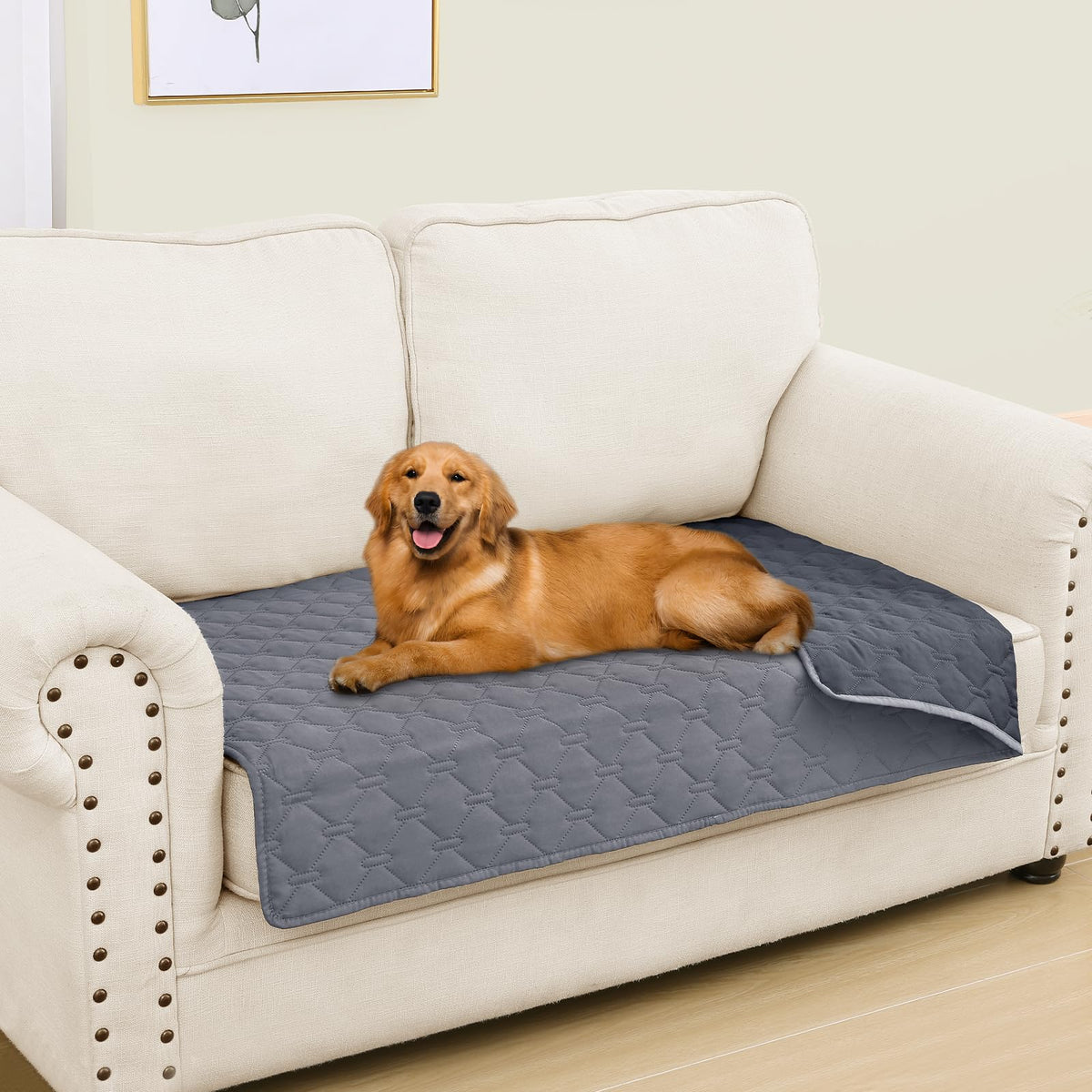 Smiry Waterproof Dog Bed Cover Blanket, Reversible Pet Blanket
