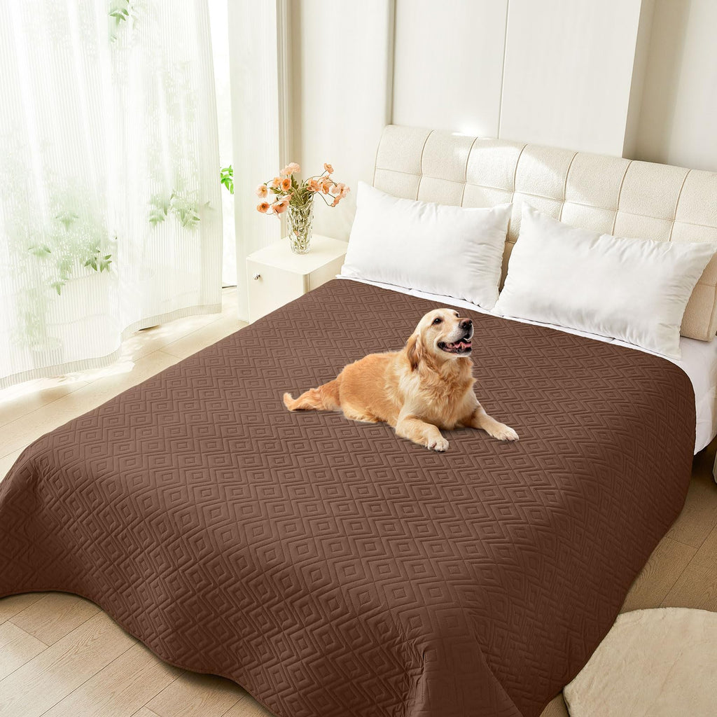 hyha Waterproof Reversible Dog Blanket, Pet Blanket for Sofa Couch