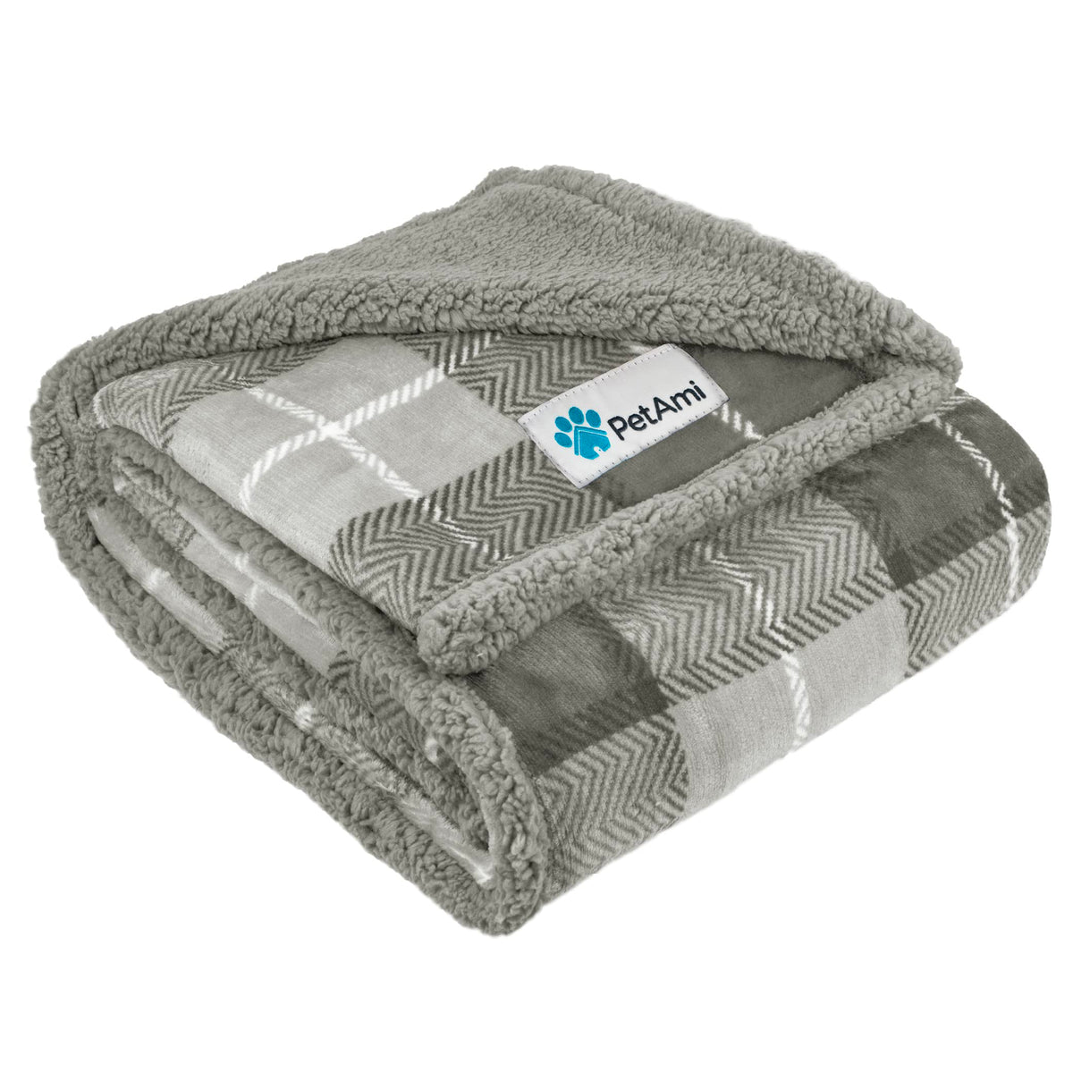 PetAmi Dog Blanket for Medium Small Pet Cat Puppy Kitten, 60x40 Solid Brown