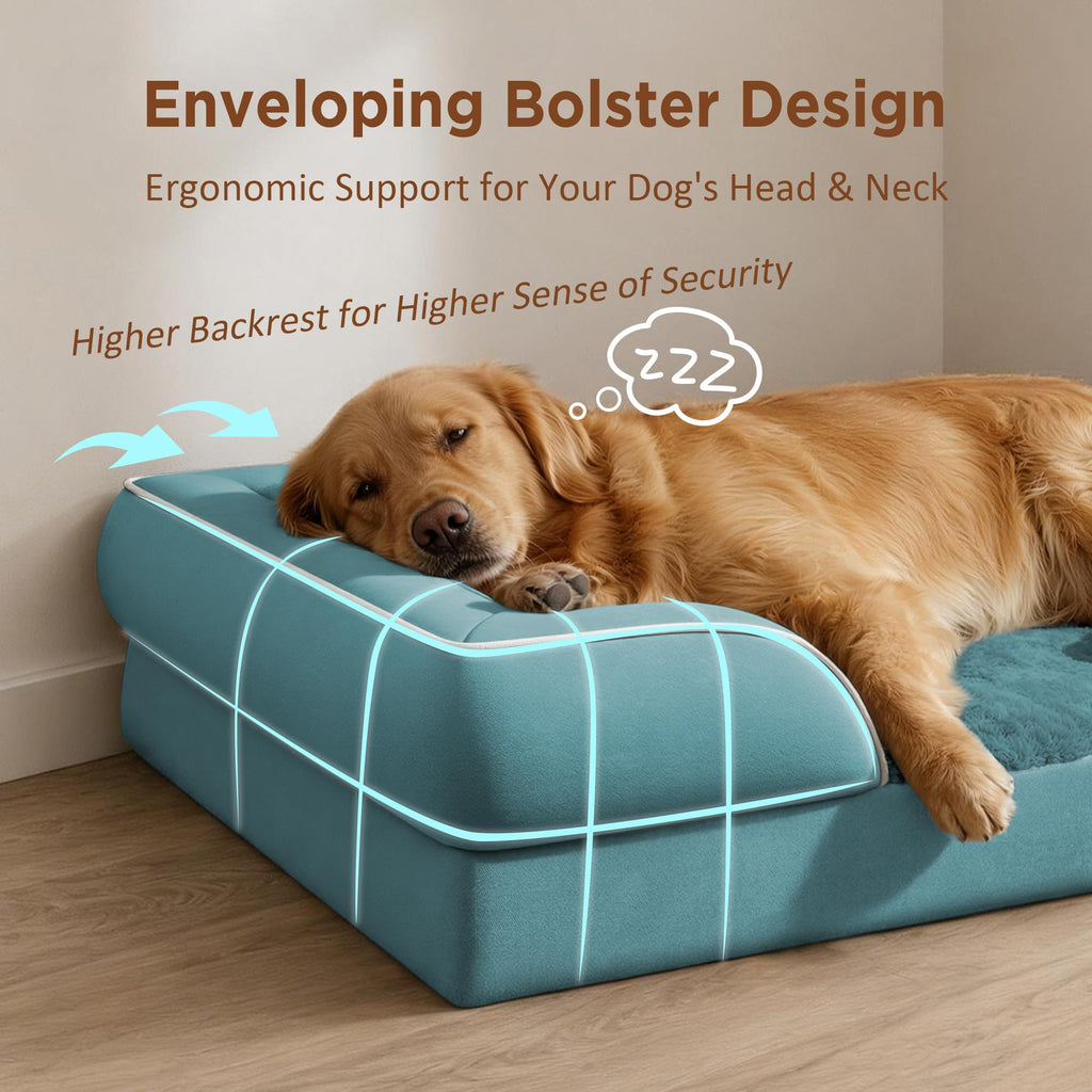 Comfort Expression Waterproof Orthopedic Dog Bed for Medium Size Dog