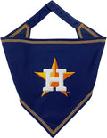 Pets First MLB Houston Astros TIE Bandana, Large/X-Large. Dog Bandana Scarf Bib for Pet Cat Dog. The Ultimate Game-Day, Party Bandanna, Birthday Event