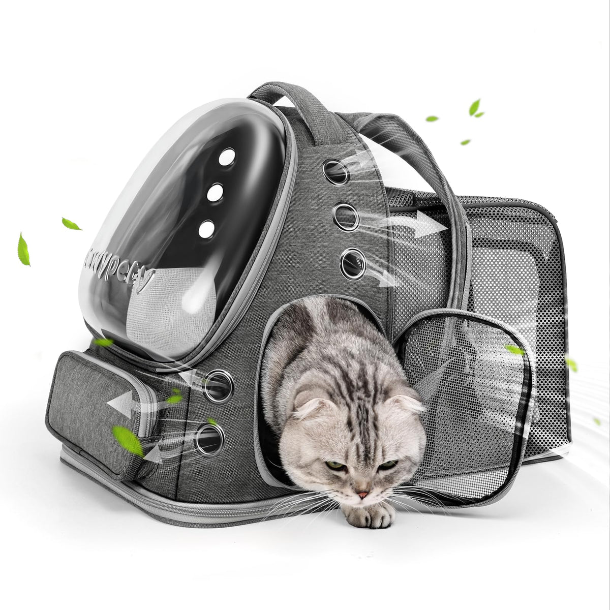 Cawypety Cat Carrier Backpack Bubble Pet Carrier for Cats and Small Dogs
