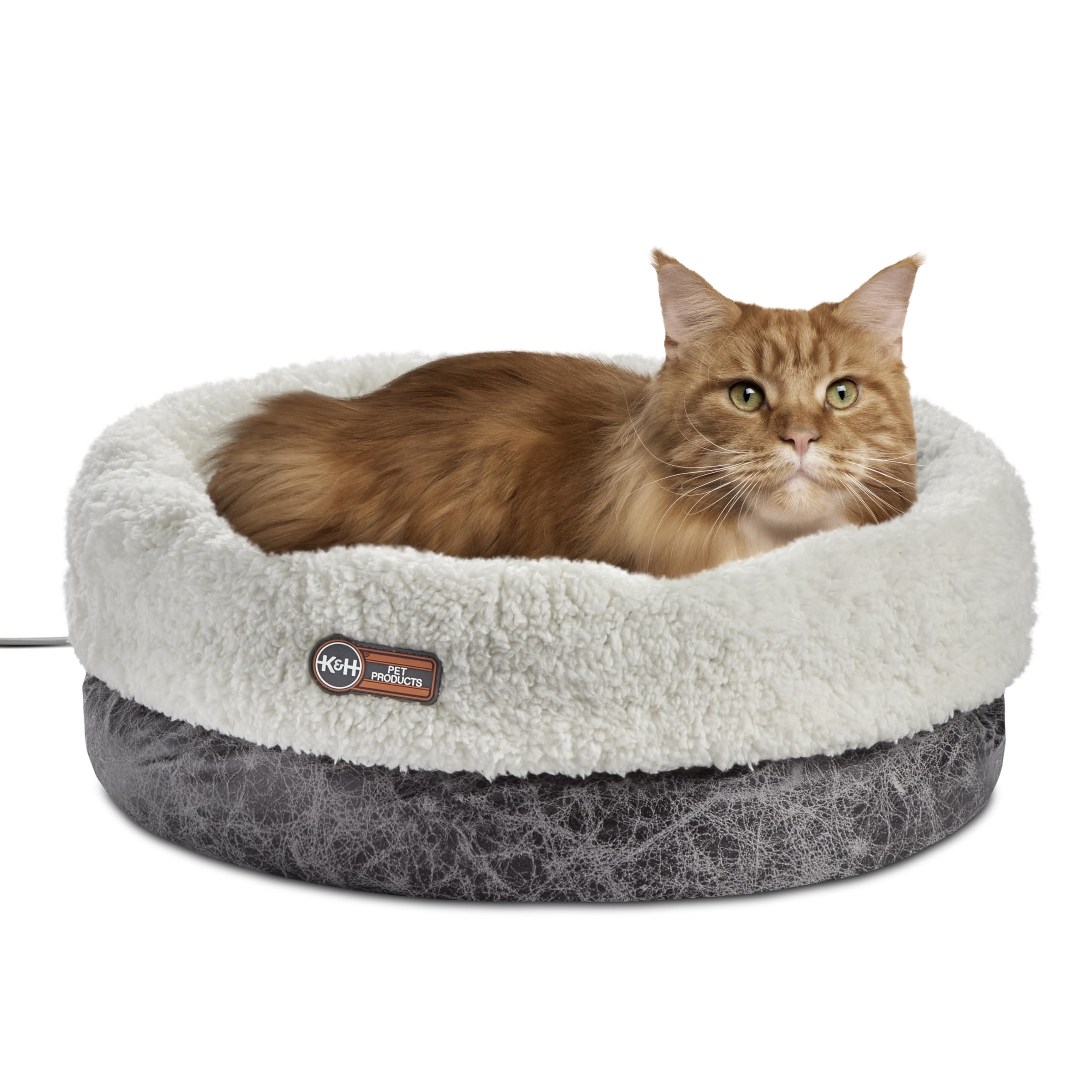 K&H Heated Cat Bed, Thermo-Snuggle Cup Bomber Indoor, Safety Listed, 18x14