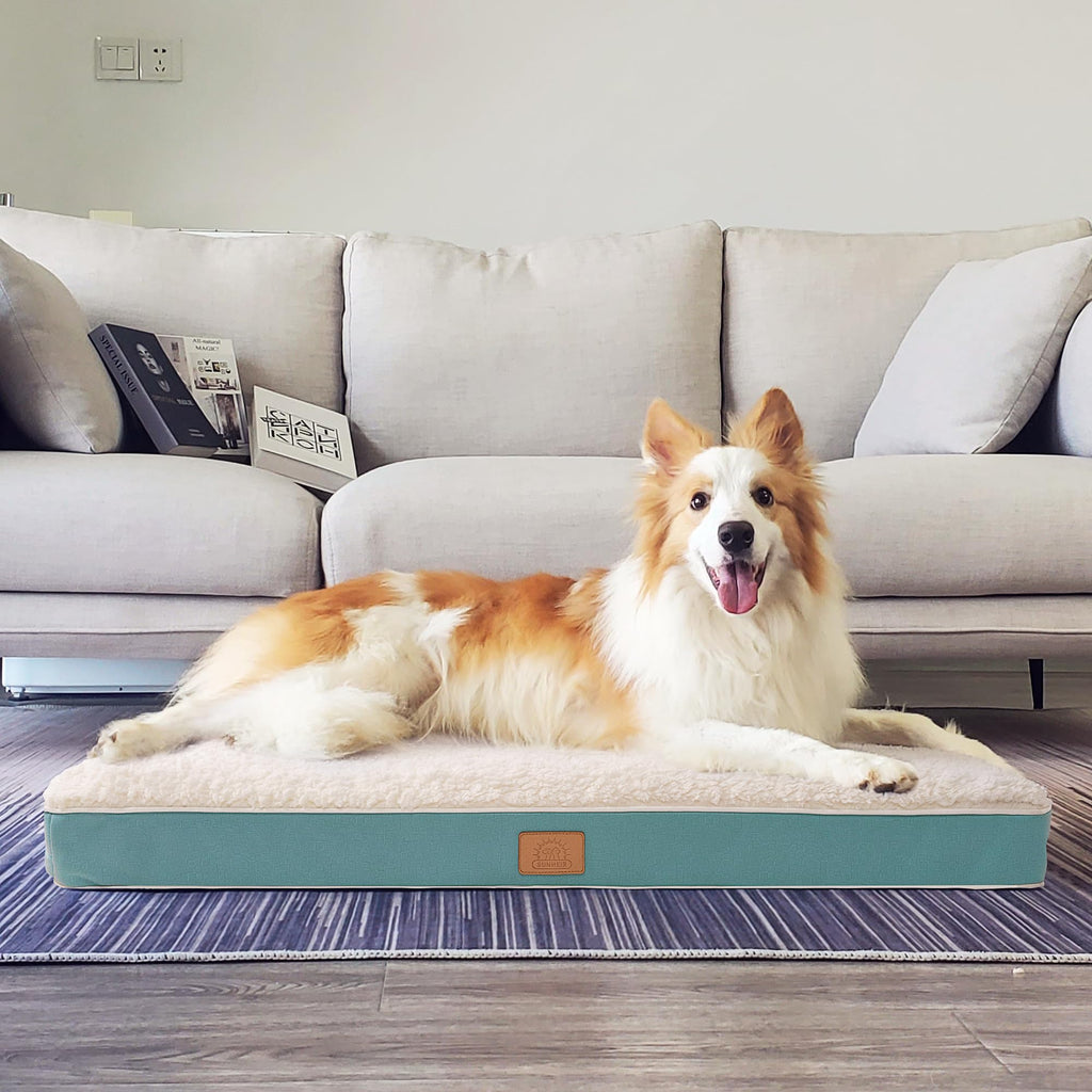Sunheir Orthopedic Dog Beds Large Sized Dog, Big Waterproof Dog Crate Pad