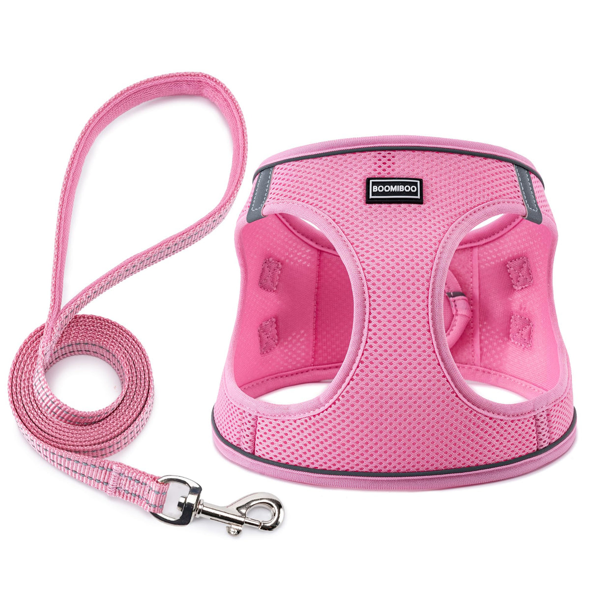Dog Harness with Leash Set, Step-in Adjustable Puppy Pet Vest, Green XL