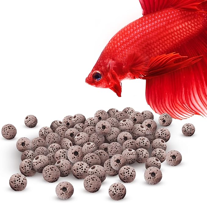 SunGrow 20 Pack Betta Fish Water Conditioner Ball, Aquarium Mineral Supplement for Fish Tank Clarity, Improve Water Quality Balance, Safe Ionic Support, 0.5 Inch Sphere