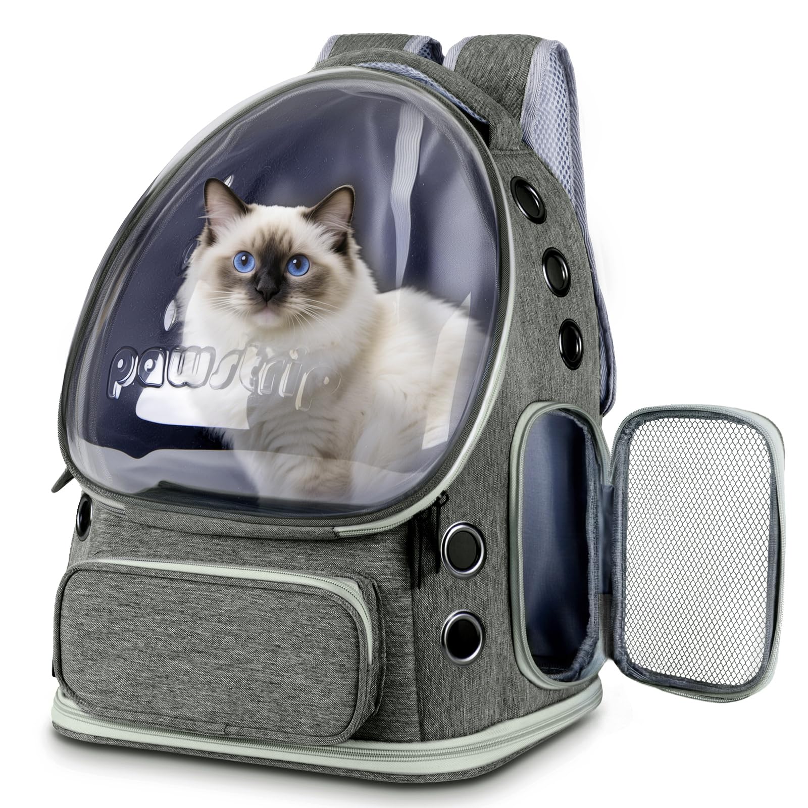 Cat Backpack Carrier Clear Bubble Window for Cats & Small Dogs up to 15 lb