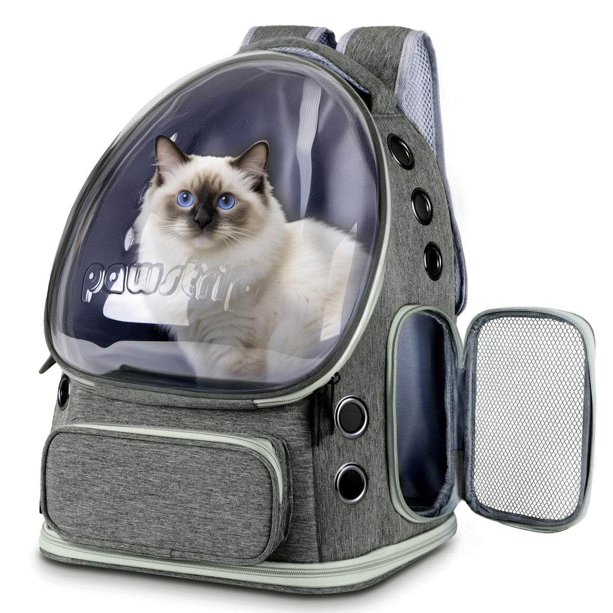 Cat Backpack Carrier Clear Bubble Window for Cats & Small Dogs up to 15 lb