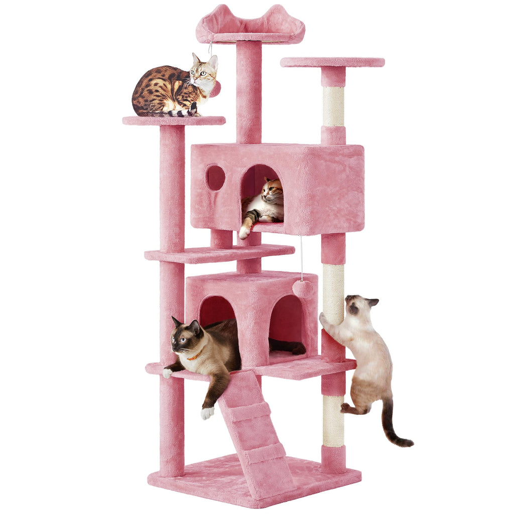 Yaheetech 70in Multi-Level Sturdy Cat Tree, Condo, Sisal Scratching Posts