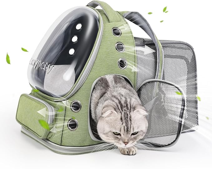 Cawypety Cat Carrier Backpack Bubble Pet Carrier for Kitty and Small Dogs