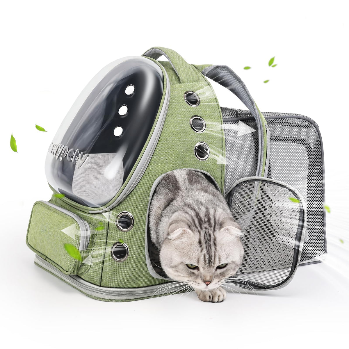 Cawypety Cat Carrier Backpack Bubble Pet Carrier for Cats and Small Dogs