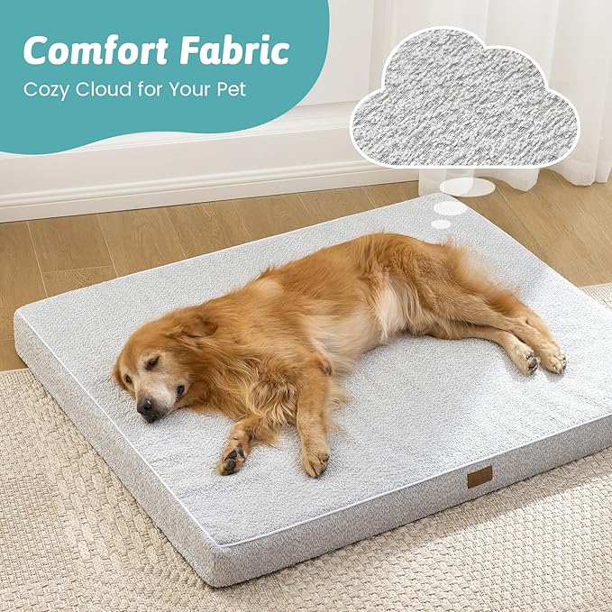 COZY KISS Flat Dog Bed Mat Washable for Extra Large Dogs, XL 44x32 inch
