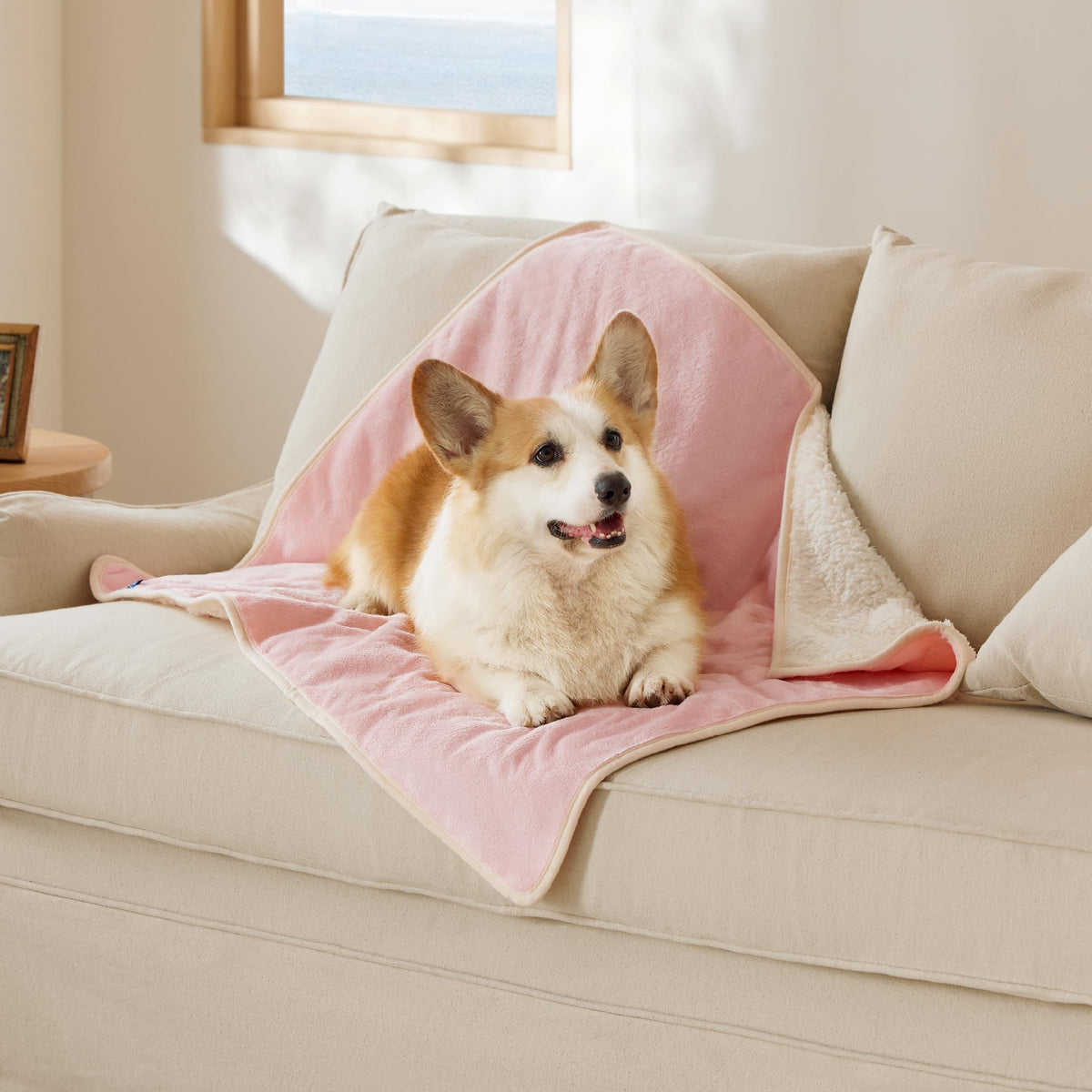 Bedsure Waterproof Blanket for Bed Soft Sherpa Fleece Throw,King 108"x86"