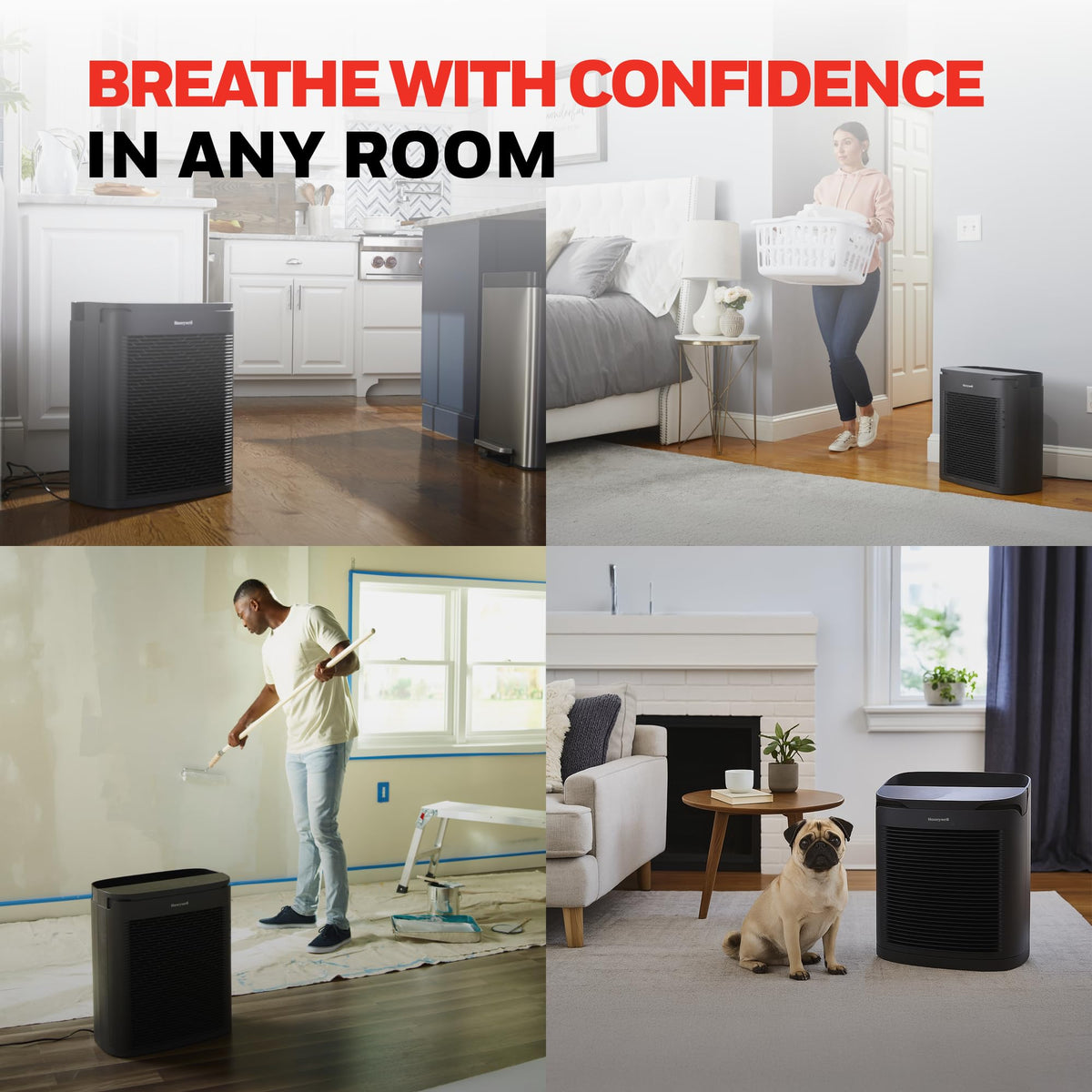 Honeywell PowerPlus HEPA Air Purifier for Home, 968 Ft² Rooms, HPA3100