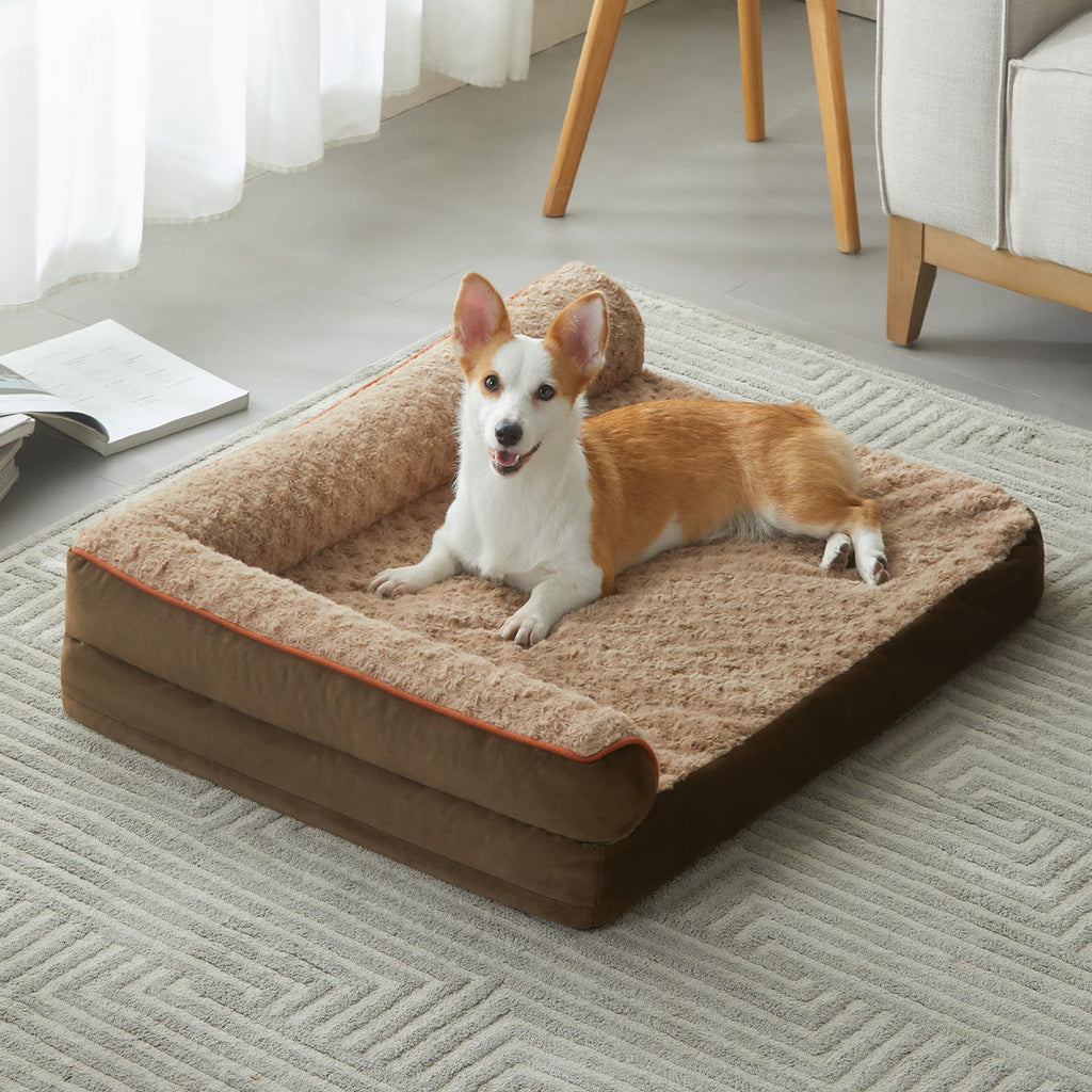 BFPETHOME Orthopedic Washable Dog Bed, Sleeping Couch for Large Senior Dogs