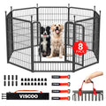 VISCOO Dog Playpen Outdoor, 16 Panels 40" High Metal Dog Fence with Gate