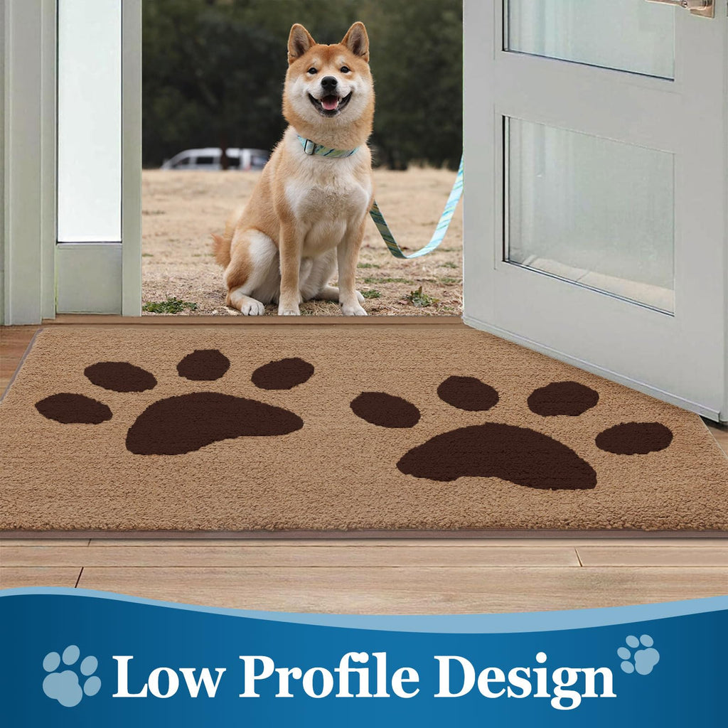 Buganda Dog Door Mat for Muddy Paws 70x24, Absorbent Doormat for Inside