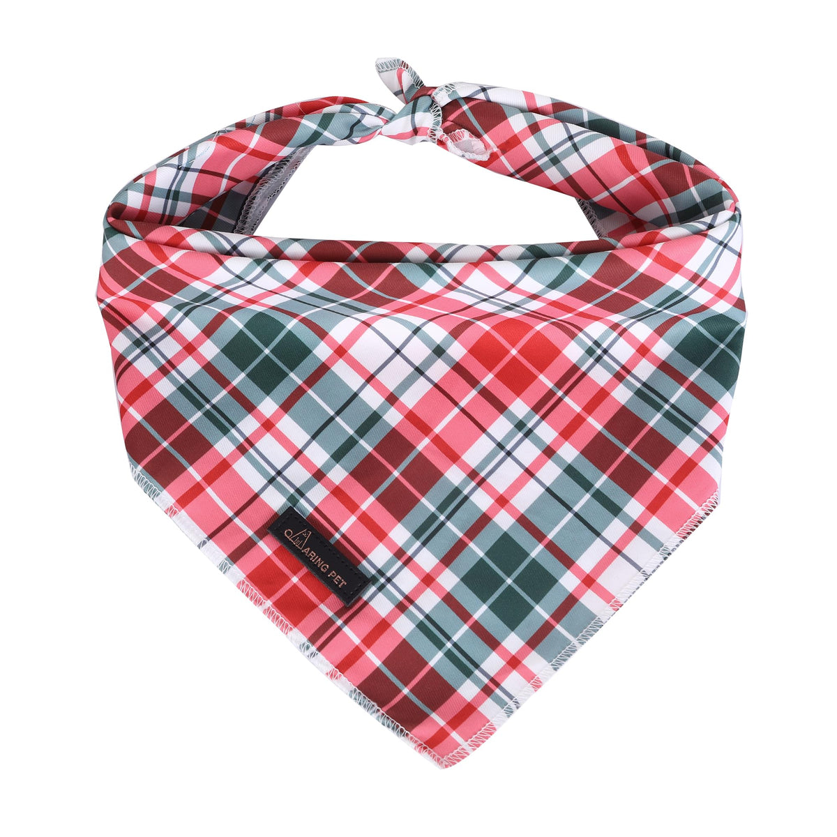 ARING PET Christmas Dog Bandanas, Red Green Pink Holiday Pet Bandana Scarf Triangle Bibs for Puppy Small Medium Large Boy Girl Dogs Cats-S