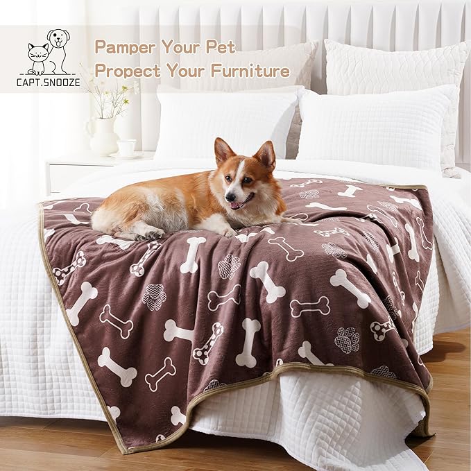 CAPT.SNOOZE Waterproof Pet Blanket for Small Dogs and Cats 30"x40"