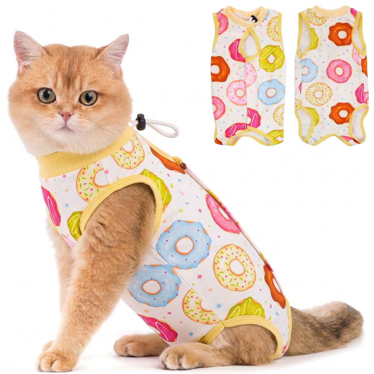 Avont Cat Recovery Suit - Kitten Onesie for Cats After Surgery