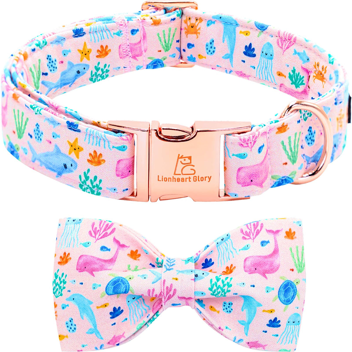 Lionheart glory Dog Bow Collar Blue and Black Plaid Dog Collar for X-Small Dogs,Boy Dog Collars with Bowtie Spring Summer Collars Soft Adjustable Pet Collar Bows