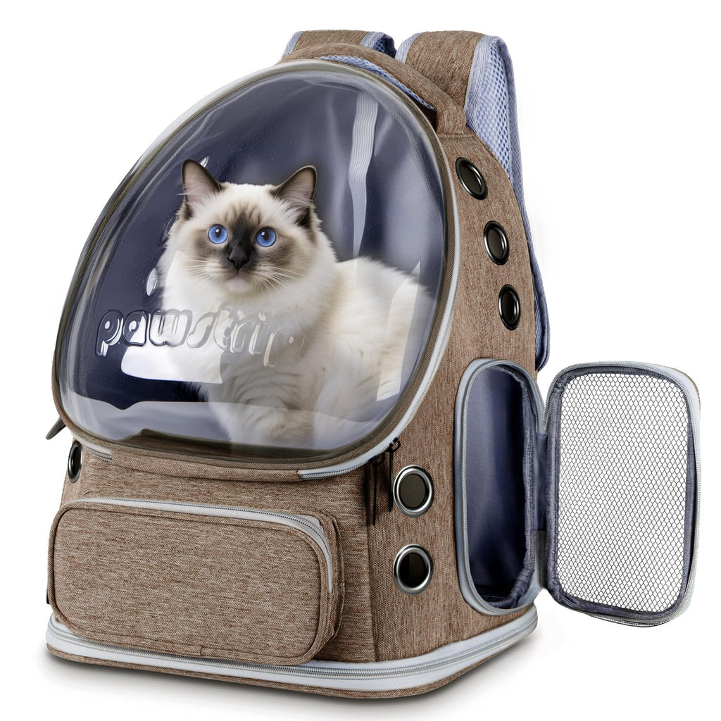 Cat Backpack Carrier Clear Bubble Window for Cats & Small Dogs up to 15 lb