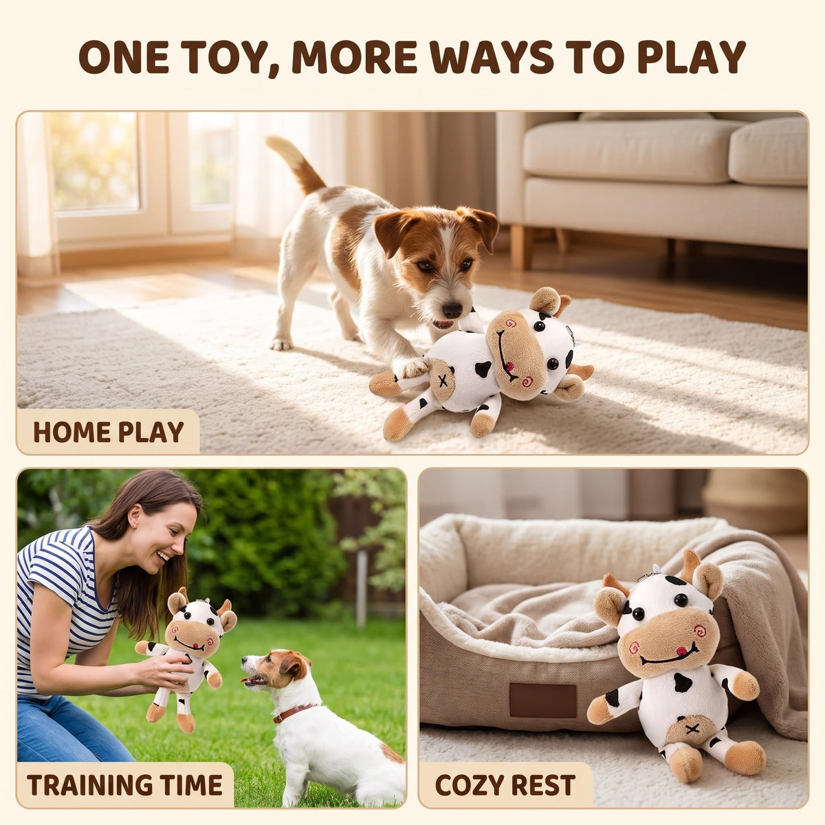 Calsgkspray Pet Chew Toy Puppy Molar Animal Shape Bite Resistant Toy Dog Training Plush Toy, Supplies Chew Toys for Small Medium Large Dog Easy to Use, Pet Supplies