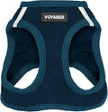 Best Pet Supplies Voyager Step-in Air Harness - All Weather Mesh, Reflective, No Pull Harness for Dogs, Cats - Secure with Hook & Loop Fastener, Buckle, Double D-Rings - Blue, XXS