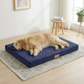 Patas Lague Orthopedic Large Dog Bed Pet Sofa Mat 48''X30'' Navy Blue