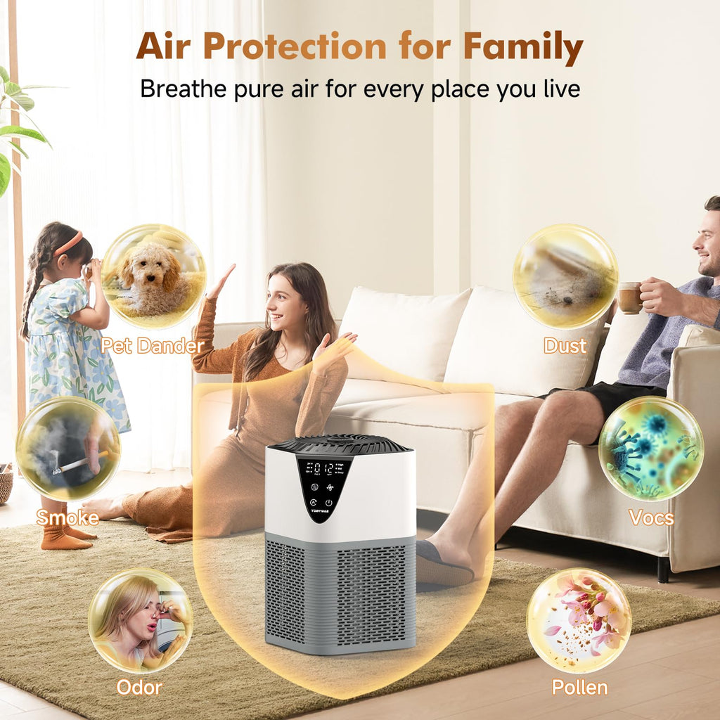 Air Purifiers for Home, H13 HEPA Filter, 25dB Quiet with Fragrance Diffuser