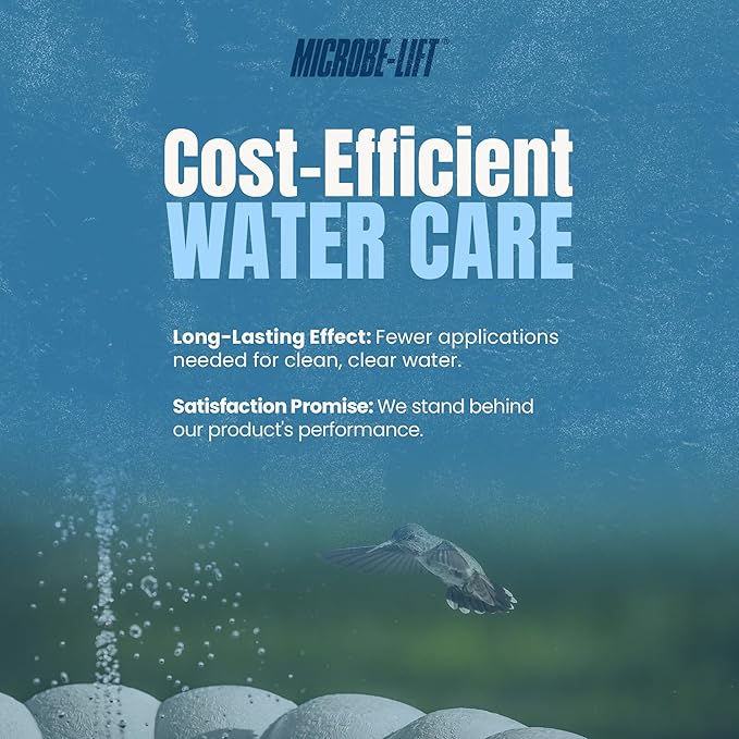 Microbe-Lift Bird Bath Clear Two-in-One Water Cleaner – 4 Oz – Safe for Birds, Fish & Frogs – Cleans Outdoor Birdbaths & Fountains – Natural Formula, Prevents Stains & Cloudiness
