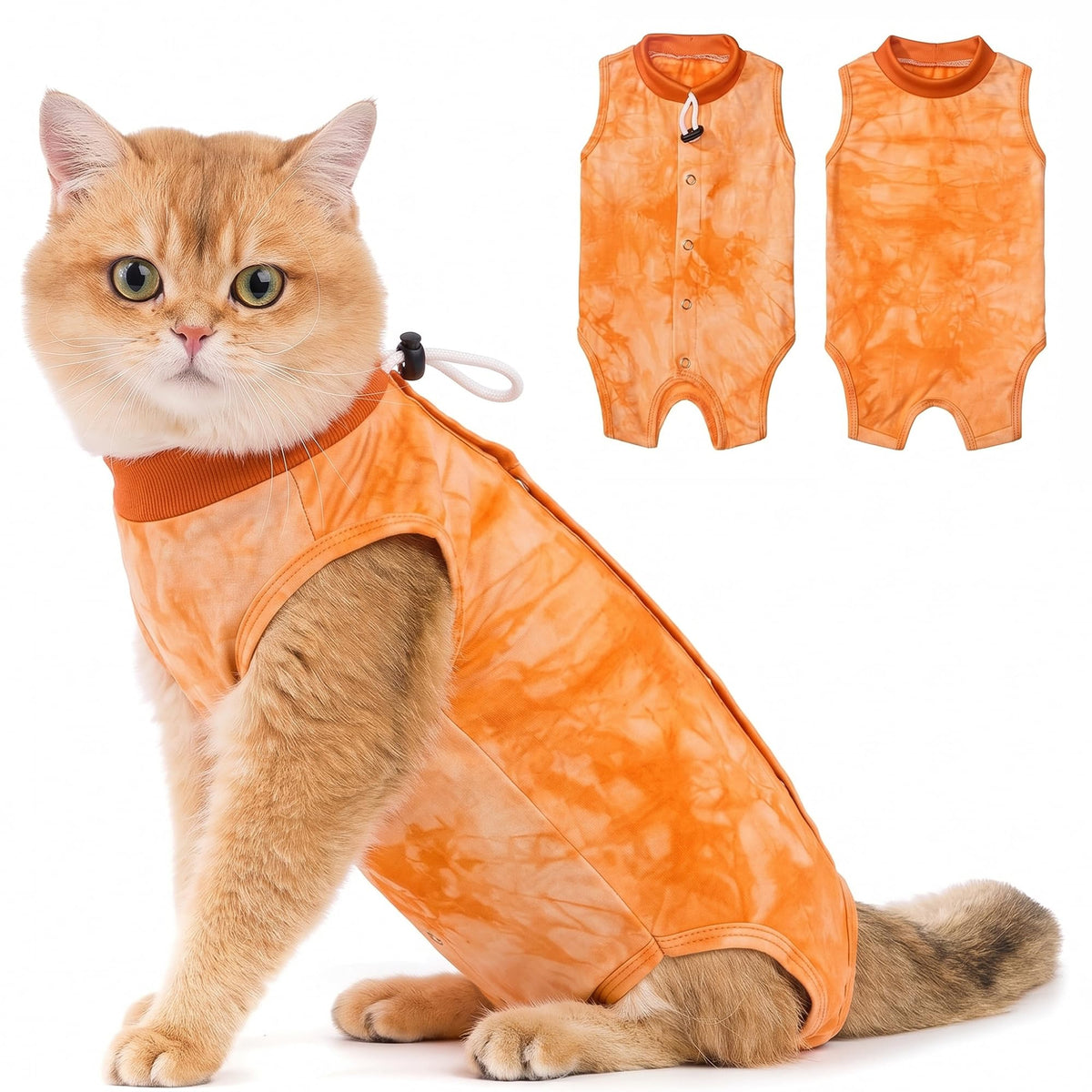 Avont Cat Recovery Suit - Kitten Onesie for Cats After Surgery